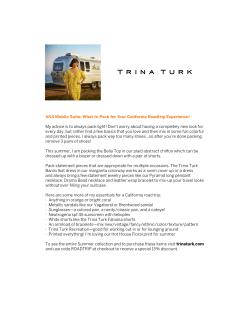 AKA Mobile Suite: What to Pack for Your California