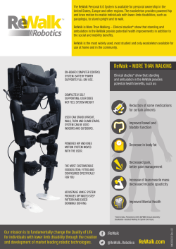 ReWalk = MORE THAN WALKING