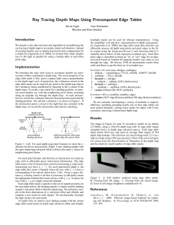 Ray Tracing Depth Maps Using Precomputed Edge