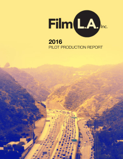 PILOT PRODUCTION REPORT