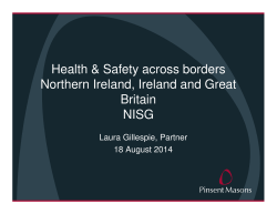 Legislative comparisons between NI, RoI,GB