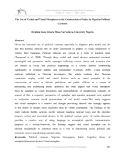 The Use of Verbal and Visual Metaphors