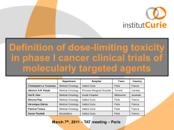 TAT 2011 presentation: Definition of dose
