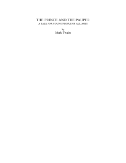 THE PRINCE AND THE PAUPER