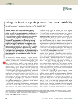 Intragenic tandem repeats generate functional variability