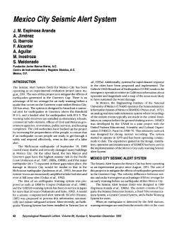 Mexico City Seismic Alert System