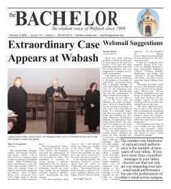 Extraordinary Case Appears at Wabash