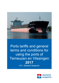 Ports tariffs and general terms and conditions for