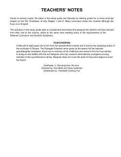 Anastasia study guide