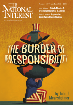 by John J. Mearsheimer - The National Interest