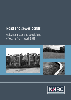Road and sewer bonds