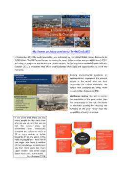 Environmental problems and challenges