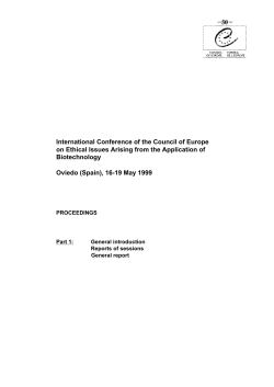 Proceedings - Coe - Council of Europe