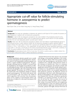 Appropriate cut-off value for follicle