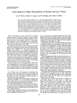 Color Improves Object Recognition in Normal and Low Vision