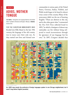 ADIOS, MOTHER TONGUE