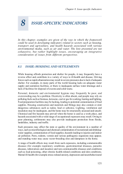 issue-specific indicators