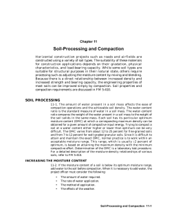 Soil-Processing and Compaction