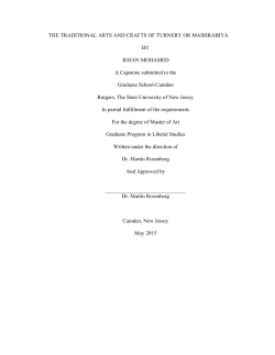 The traditional arts and crafts of turnery or mashrabiya