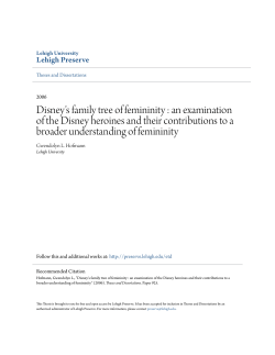 Disney`s family tree of femininity : an examination