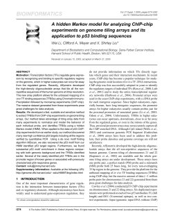 bioinformatics - X. Shirley Liu
