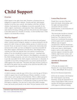 Child Support - Community Legal Education Association