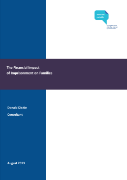 The Financial Impact of Imprisonment on Families