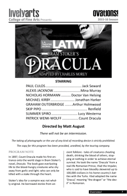 Directed by Matt August - Indiana University of Pennsylvania