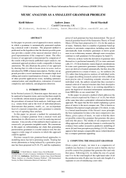 MUSIC ANALYSIS AS A SMALLEST GRAMMAR PROBLEM