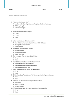 korean war - great social studies