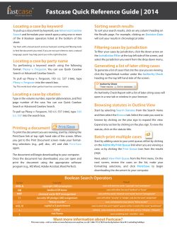 Quick Reference 2014