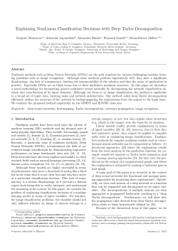 Explaining NonLinear Classification Decisions with