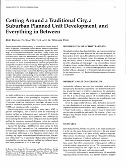 Getting Around a Traditional City, a Suburban Planned Unit