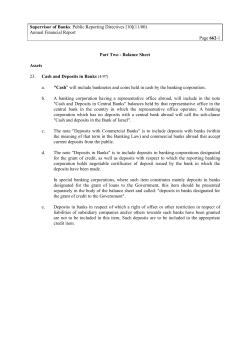 Part B - The Balance Sheet