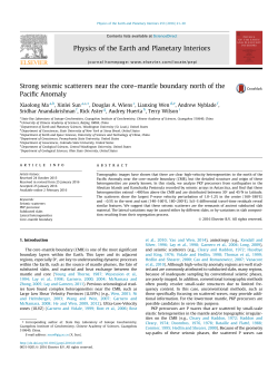 Strong seismic scatterers near the coreв€“mantle boundary north of