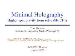 Higher spin gravity from solveable CFTs