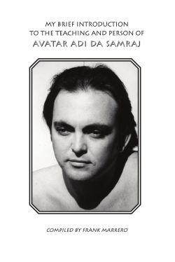 Avatar Adi Da Samraj