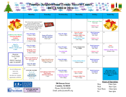 Promise Neighborhood Family Success Center DECEMBER 2016
