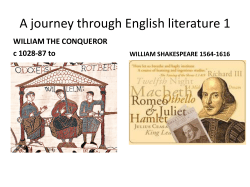 A journey through English literature