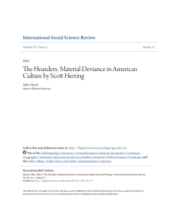 The Hoarders: Material Deviance in American Culture by Scott Herring