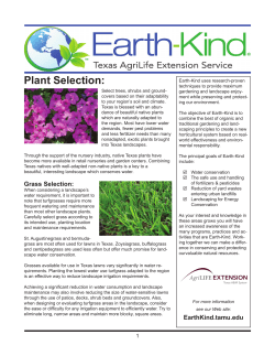 Earth-Kind Plant Selection