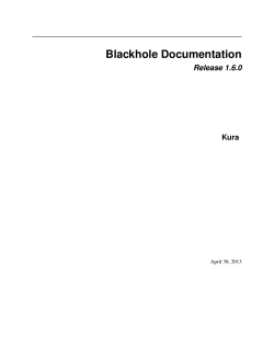 Blackhole Documentation