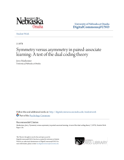 Symmetry versus asymmetry in paired