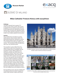 Museum Market Milan Cathedral Protects History with exacqVision