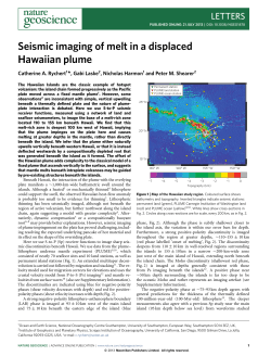 Seismic imaging of melt in a displaced Hawaiian plume