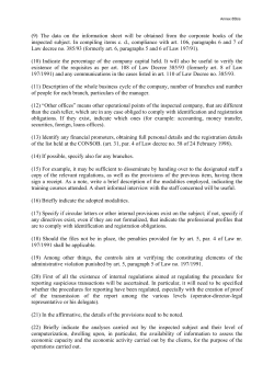 Mutual Evaluation Report of Italy - Annex 10
