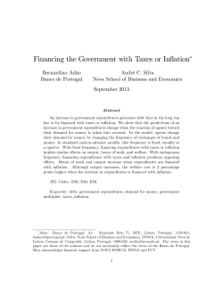 Financing the Government with Taxes or Inflation