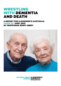 Wrestling With Dementia anD Death