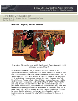 Madame Langlois, Fact or Fiction?
