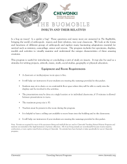 BugMobile - Traveling Natural History Program